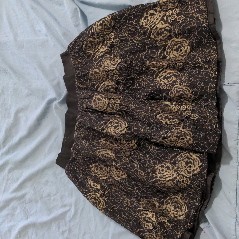 Black and gold skirt